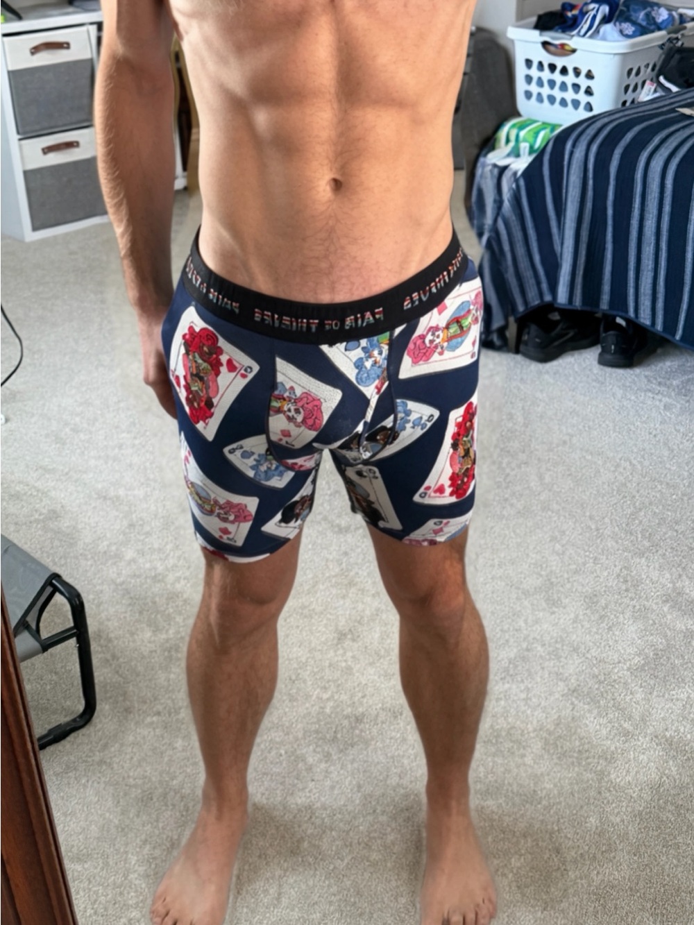 Men's Pair of Thieves Playing Card Print Boxer Briefs XL